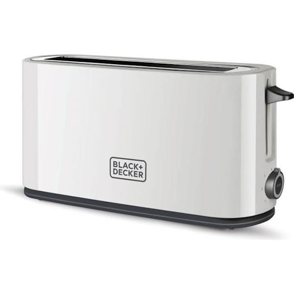 BLACK+DECKER BXTO1001E Brødrister - Ekstra lang slot - 7 niveauer - STOP funktion