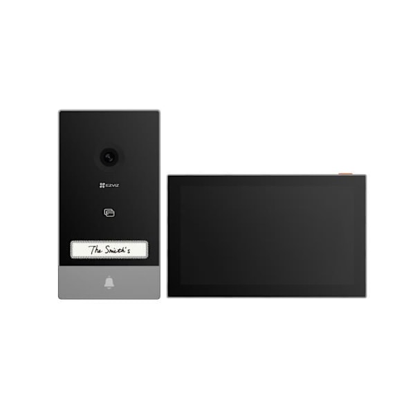 Video intercom system - EZVIZ - HP7 - 2K upplösning - Night vision - Kabelanslutning Svart silver