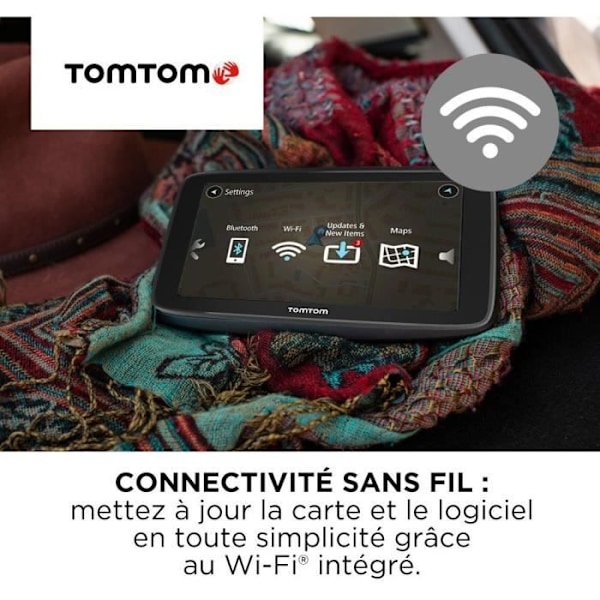 TOMTOM GO Classic 5" GPS-navigator - Europakort 49 lande - Wi-Fi-opdateringer - Farezoneadvarsler