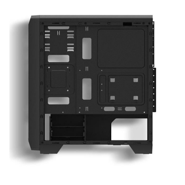 ZALMAN S2 PC CASE - Medium Tower - Sort - Transparent akryl sidedør - ATX format (S2BK)