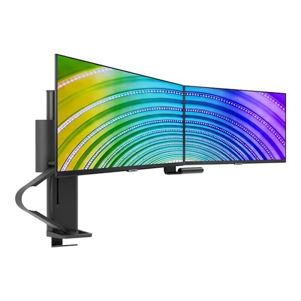 Ergotron Trace -kaksoisnäytön LCD-tuki - Musta - Jopa 27' - Kallistava - Asennus - Metalli