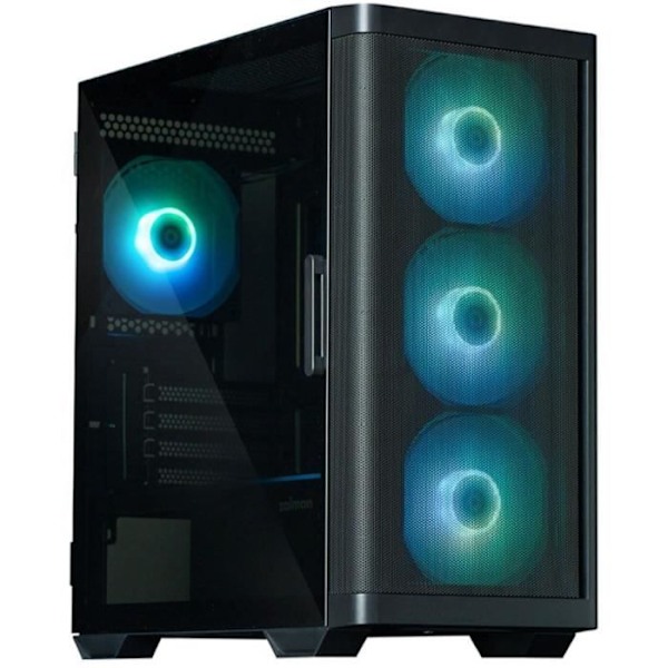 PC-kotelo ilman virtalähdettä - ZALMAN M4 ARGB (musta) - Keskikokoinen torni - M-ATX-muoto musta