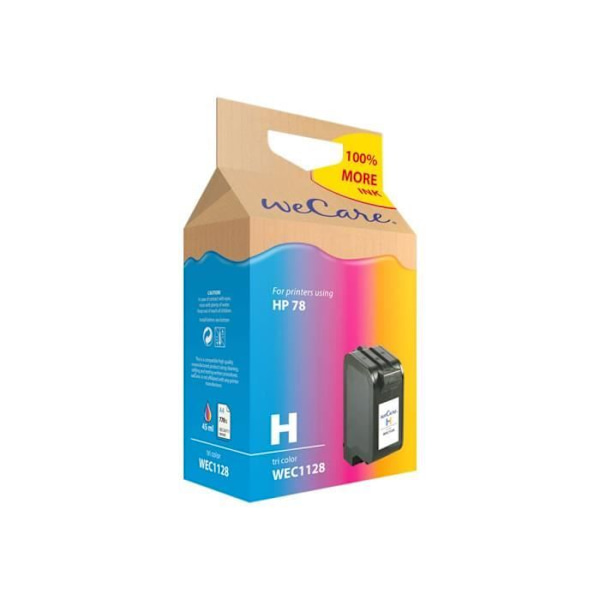 Genfremstillet Wecare WEC1128 trefarvet blækpatron til HP Color Copier 310 og Deskjet