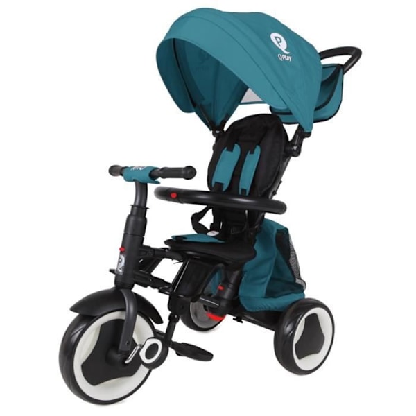 QPlay tricycle Rito Plus junior stål grøn/sort Flerfärgad
