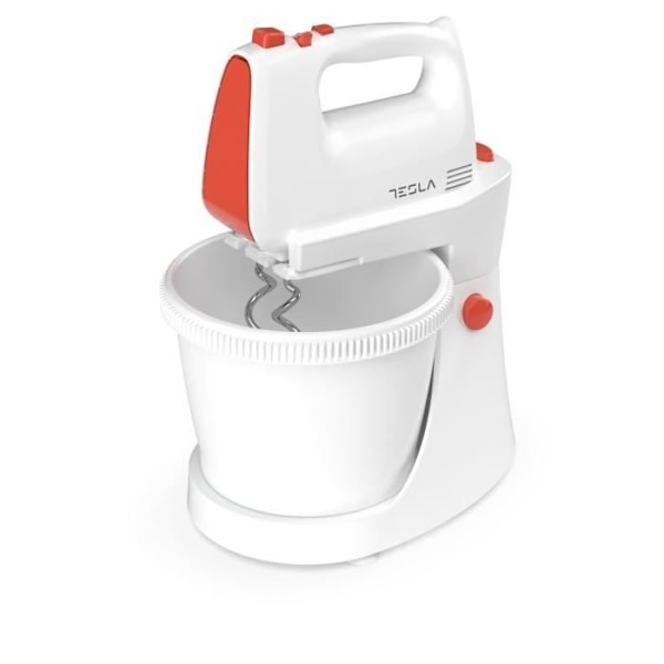 TESLA - MX501WRB - Mixer - 5 hastigheder - Turbo funktion - 500 watt - Skålens kapacitet (3L) - Hvid