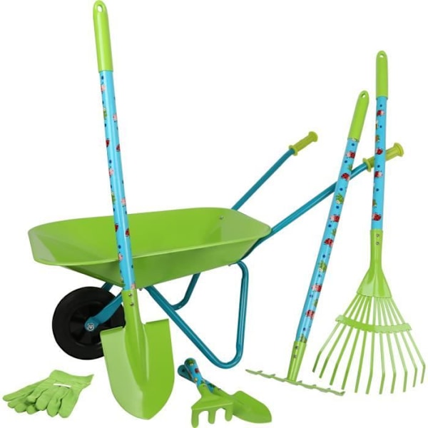 Have yourself a garden kit - Children - Wheelbarrow - Green - Self-assembly - Accessories included