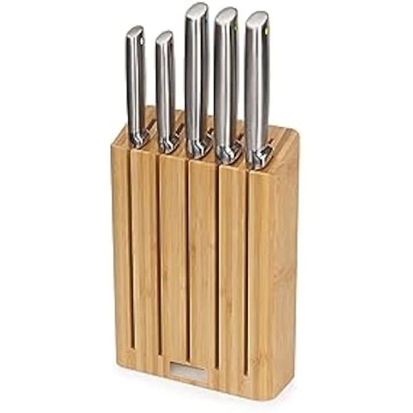 Joseph Joseph Elevate Professionelt Kniv Sæt, 5 Stykker, Japansk Rustfrit Stål med Opbevaringsblok Rustfrit stål