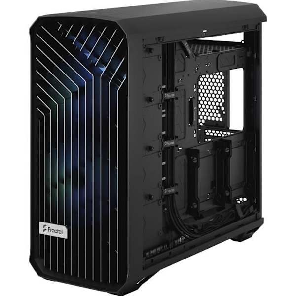 PC cover - FRACTAL DESIGN - Torrent Black RGB TG Light Tint - SSI-CEB - Optimeret luftstrøm med 5 ARGB blæsere (FD-C-TOR1A-04)