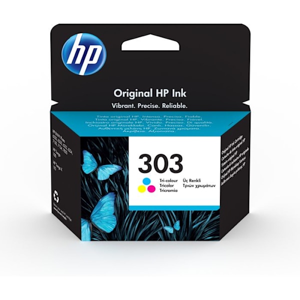 HP Muste/Alkuperäinen 303 Kolmiväri
