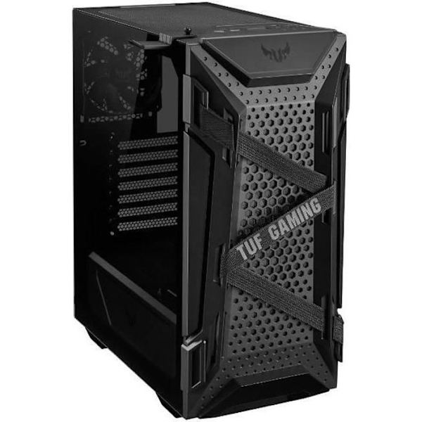 ASUS TUF Gaming GT301 PC CASE - Sort - Micro ATX Format (90DC0040-B49000) Sort