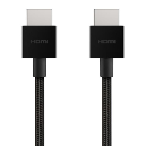 HDMI 2.1-kabel - BELKIN - 2 m - Ultra HD - 48 Gbit/s - Sort