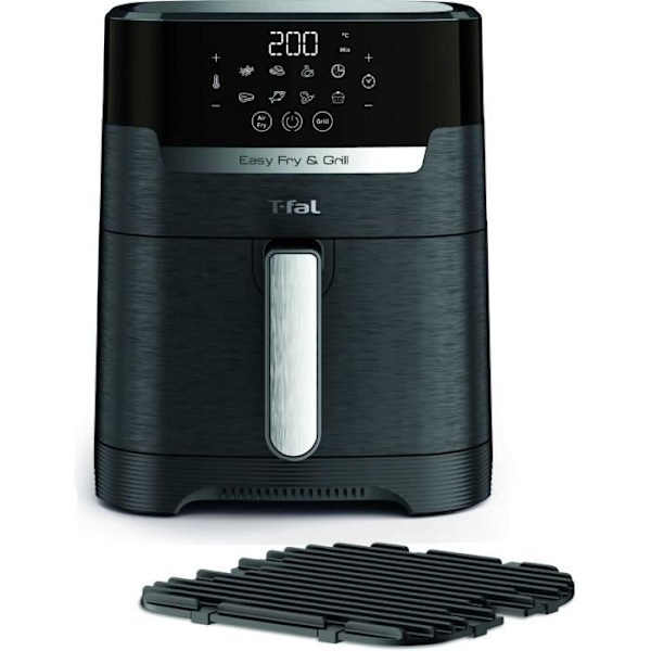 Luftfryer - TEFAL - Easy Fry & Grill EY505815 - 4,2 L - 1400 W - Berøringsskærm Sort