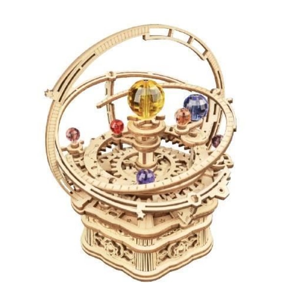 Robotime 3D -sarja Starry Night 13,5 x 15,5 cm ruskeaa puuta