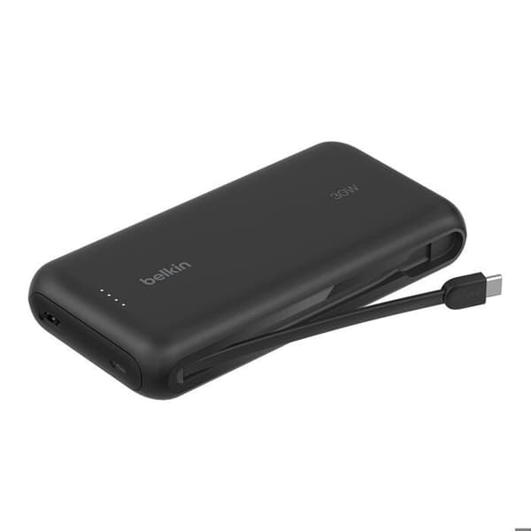 Extern Batteri - BELKIN - BoostCharge 20K - 30 W - Snabbladdning - Inbyggd USB-C Svart