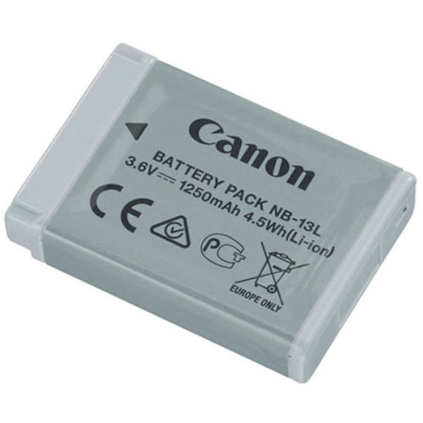 Canon batteri nb-13l til sx620, sx720, sx730, sx740, g1x mark III, g5x, g5x mark II, g7x I, II og III, g9x I og II sort