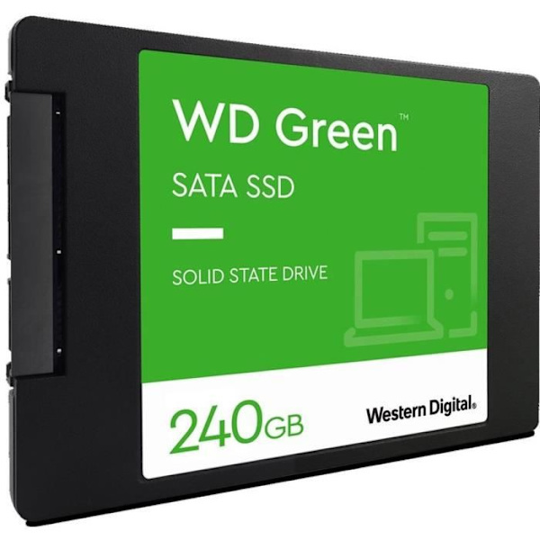 LÄNSI DIGITAL - Vihreä - Sisäinen SSD-asema - 240 Gt - 2,5" - WDS240G3G0A