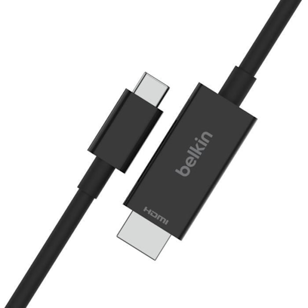 Belkin USB-C / HDMI 2.1-kabel (hane/hane) - 2 m - USB-C till HDMI 2.1-kabel (8K vid 60 Hz) - 2 meter