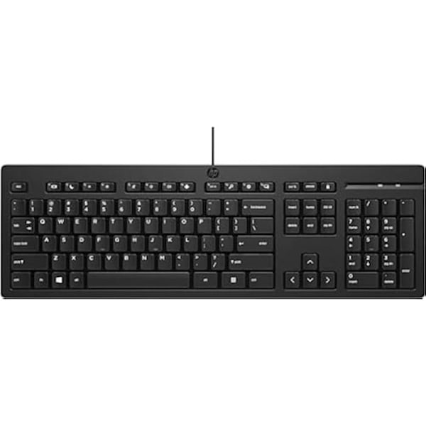 HP KBD 125 WD mekaniskt trådbundet tangentbord - Vit - Genvägstangenter - Bakgrundsbelyst