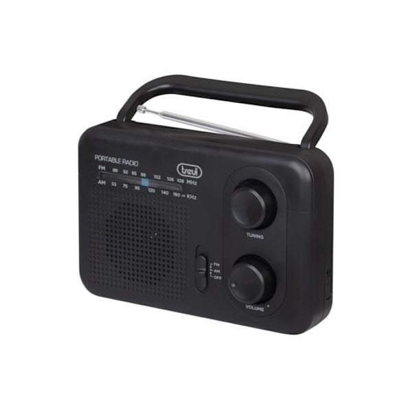 RADIO TREVI RA 7F64 PORTABEL AM-FM RADIO SORT
