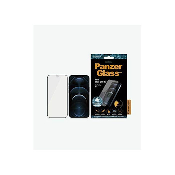 PanzerGlass CaseFriendly 2712 beskyttelsesglas til iPhone 12 6,7" sort