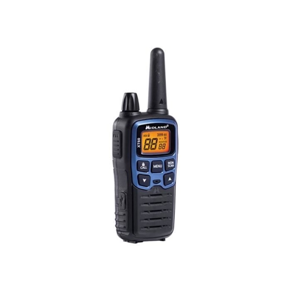 Midland XT60 bærbar 2-bånds radio PMR-LPD 446 MHz, 433 MHz (2-pack)