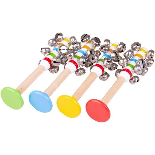 Klokkestang - BigJigs Toys - Gul - Pædagogisk Instrument - Europæisk Sikkerhed Flerfärgad