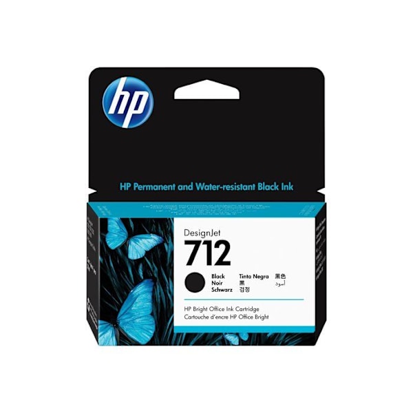 Mustepatruuna - HP - 712 - Musta - 38 ml - Aito