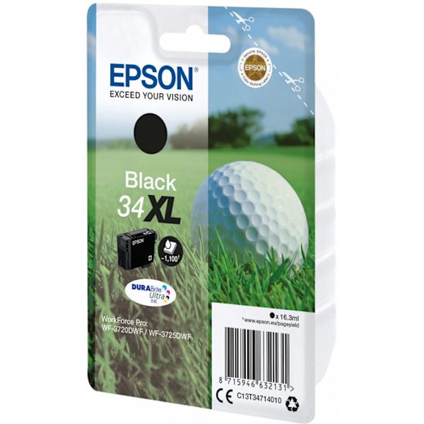 EPSON 34XL blækpatron - 16,3 ml - XL - Sort