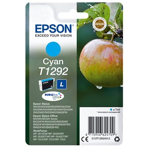 Epson blækpatron - Cyan - Inkjet - 445 sider - Størrelse L - Epson DURABrite Ultra
