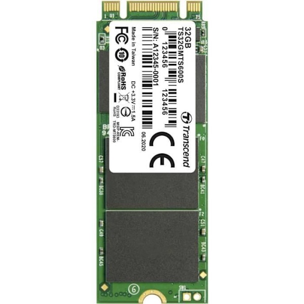 SSD internt - TRANSCEND - TS32GMTS600S - 32 GB - M.2 2260 - SATA 6 Gb/s