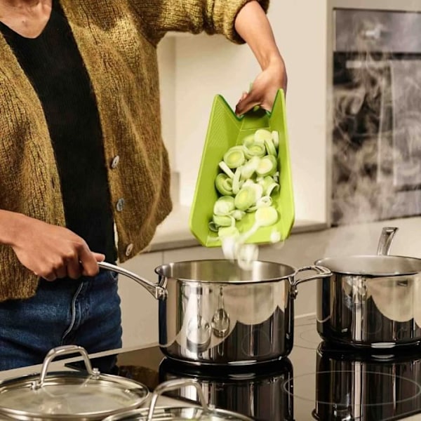 Skärbräda - Joseph Joseph - Chop2Pot Plus - Fällbar - Grön - Halkfri Grön