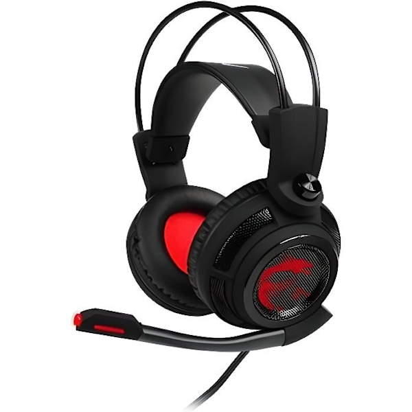 MSI DS502 Gaming Headset - 7.1 Channel Virtual Surround Sound - Kablet - Sort