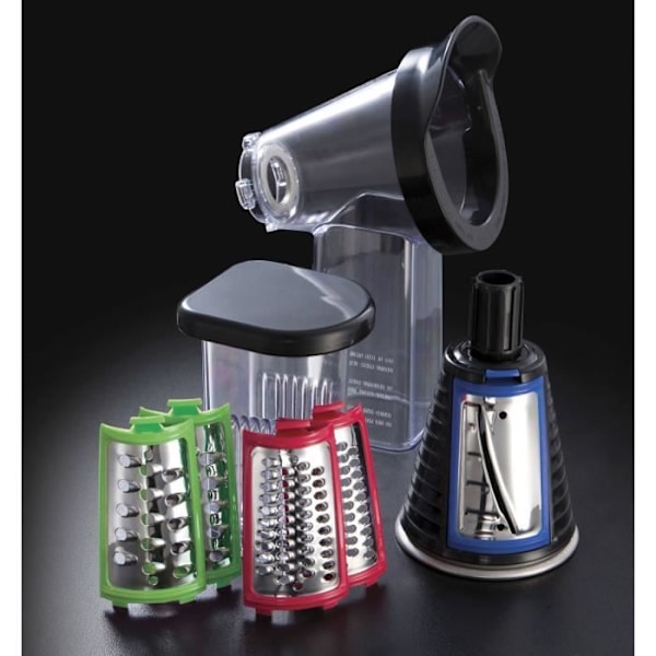 Slice & Go-hakker - RUSSELL HOBBS - Desire 22280-56 - 200 W - Rustfrit stål tilbehør til udskæring og rivning Rød og sort