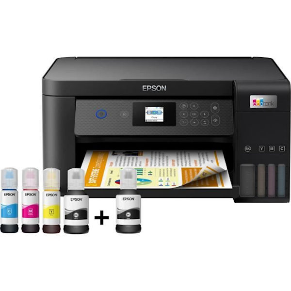 Multifunktionel printer - Epson - L4260 - Inkjet - A4 - Trådløs - 33 ppm Sort