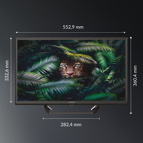 TV HD 24" - STRONG - SRT24HE4023C - 12V - 3 tuner - 2xHDMI + USB