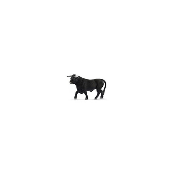Black Bull Figurine - SCHLEICH - 13875 - Farm World - Barn - 3 år og opefter svart och grått