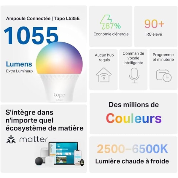 TPLINK Smart LED-pære Multic