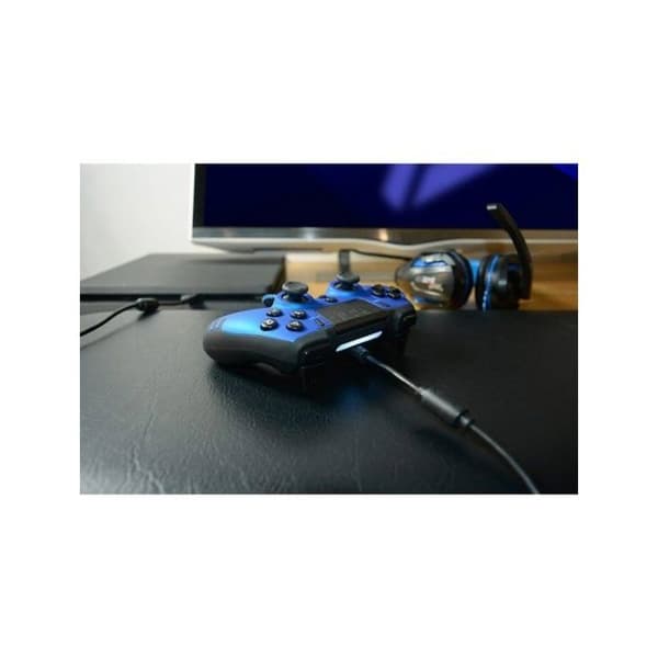 Spelkontroll - Steelplay - Slimpack - Trådad 3m - Kompatibel med PS4/PS3/PC - Dubbel vibration Blå