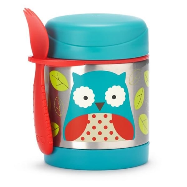 Thermos - SKIP HOP - Ugle - 325ml - Rustfrit stål - Meget farverig Mycket färgad