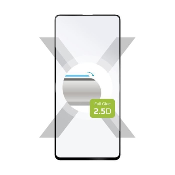 Skærmbeskyttelse - FIXED - Fuldt dæk - Samsung Galaxy A52-A52 5G-A52s 5G - Tempereret glas - Sort Svart