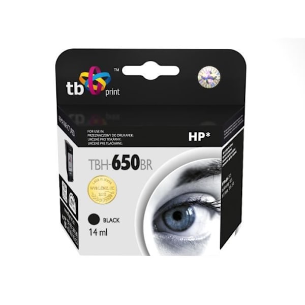 TB Print TBH-650BR, Sort, HP, HP DeskJet 2515 HP DeskJet Ink Advantage 1015, 1015 Printer, 1515, 2545, CZ101AE, Inkjet, 14 ml