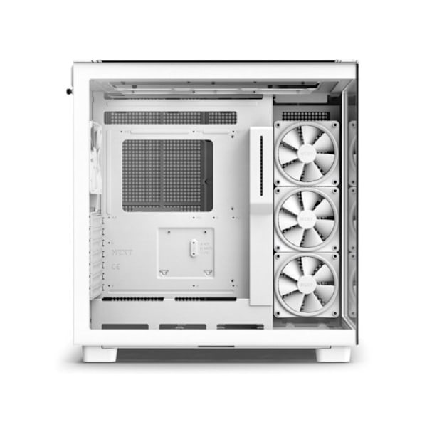 PC-chassi - NZXT - H9 Elite - Vit - Optimal kylning - Härdat glas - 10 fläktar