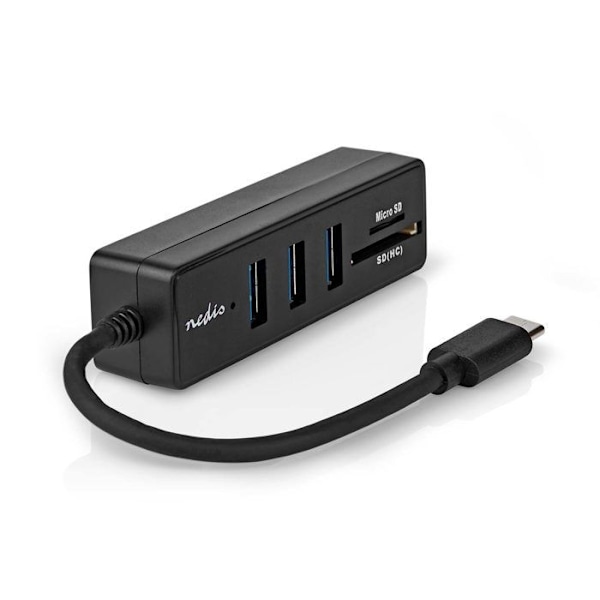 USB-hubi - NEDIS - 5 Porttia - USB-C™ ja USB A - USB-virta - Siirto 5 Gbps