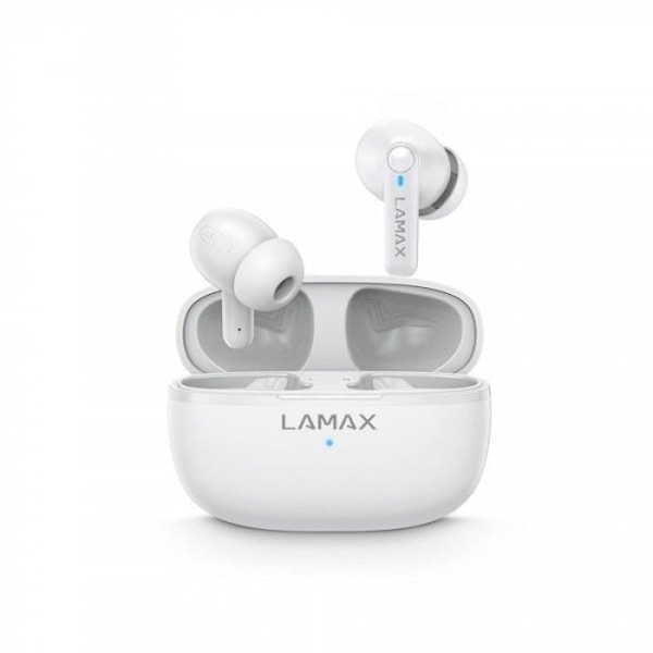 Trådløse høretelefoner - LAMAX - Clips1 Play - Bluetooth - USB Type-C - Sved-resistent Vit