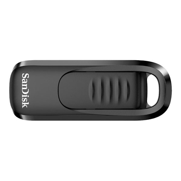 USB-nøgle - SANDISK - Ultra Slider - 256 GB - USB 3.0 - Type-C - Kompatibel med PC/tablet/smartphone Sort