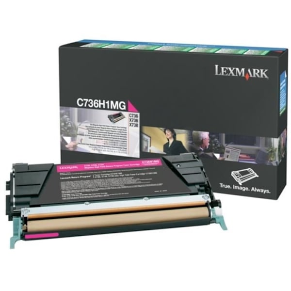 LEXMARK C736, X736, X738 väriainekasetti - magenta - suuri kapasiteetti 10 000 sivua