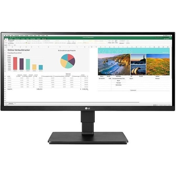 SKÆRM LG 29" 29BN650-B WFHD 2560x1080 16:9 75Hz 5ms 250cd /m2 HP 2x7W 2xHDMI DisplayPort Free Sync HDR 10 Tiltbar - Sort Sort