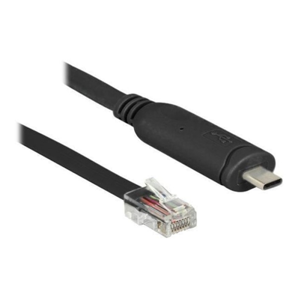 USB-C seriadapter - DeLock - RS-232 - USB 2.0 - Svart - Anslutningskabel