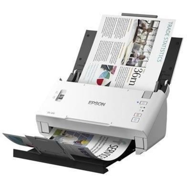 Innovativ rullescanner - EPSON - WorkForce DS-410 - USB 2.0 - 26 sider/min. Sort, Hvid