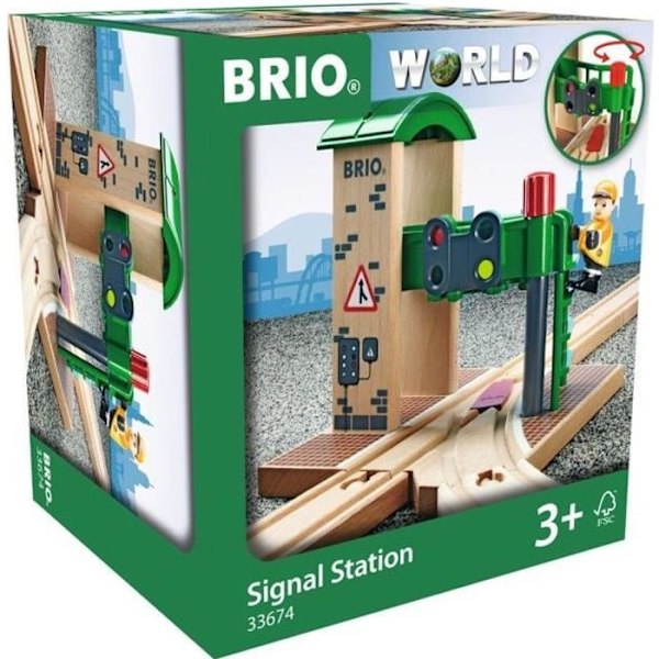 Brio World Control and Switching Station - Tilbehør til trætogkredsløb - Ravensburger - Blandet fra 3 år - 33674 Grön